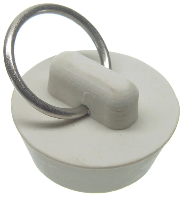 1 Inch White Rubber Sink Stopper For Kitchen And Bathroom Sinks