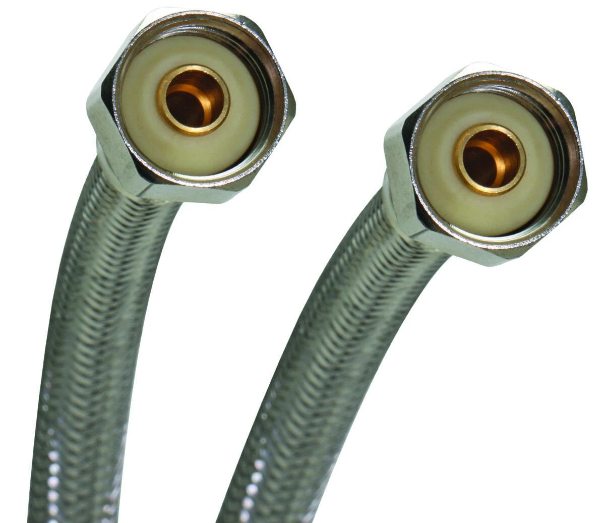 20 In. Braided Stainless Steel Faucet Supply Line - 1/2 In. Fip Connectors