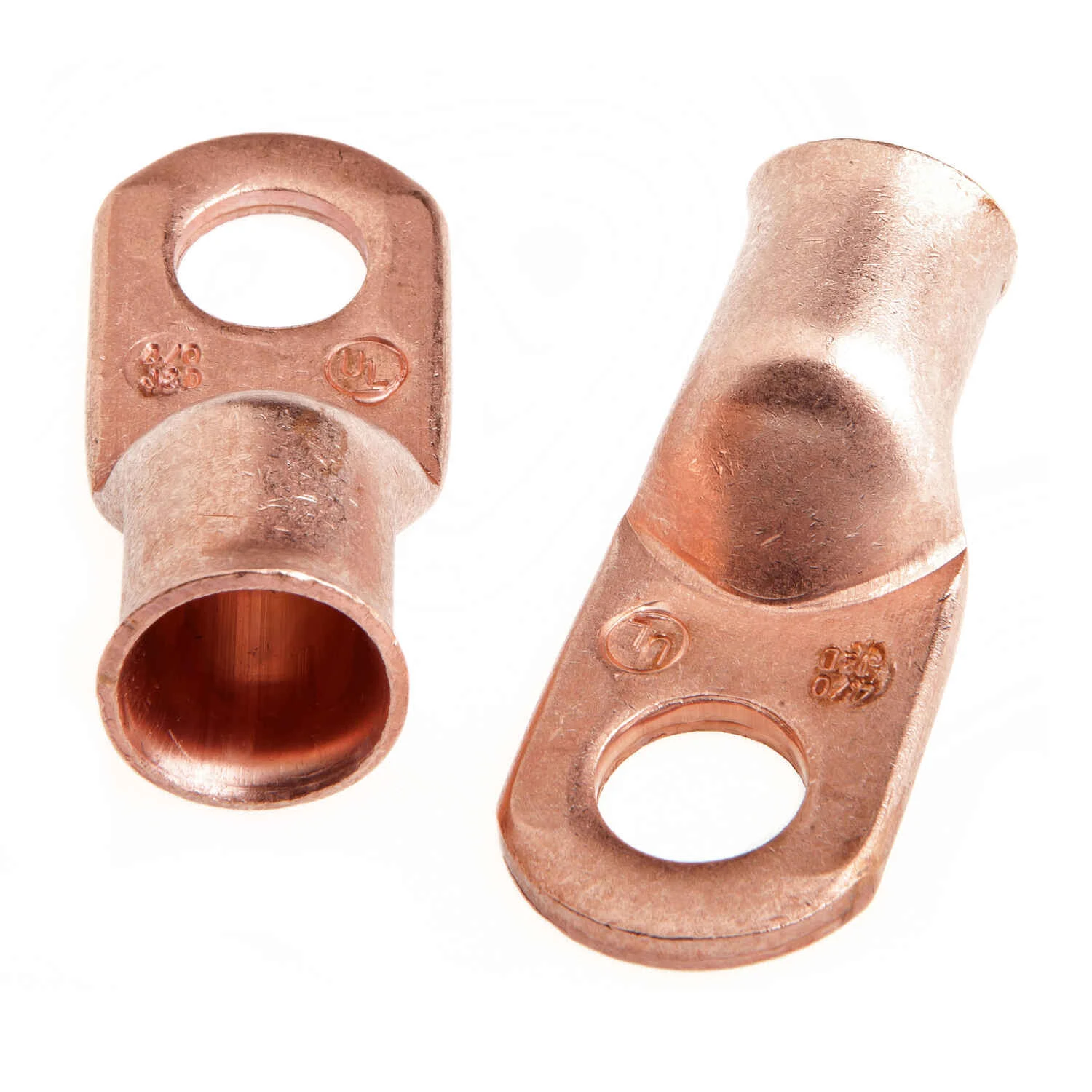 Lug For Number 4/0 Cable, 1/2 In Stud, Premium Copper