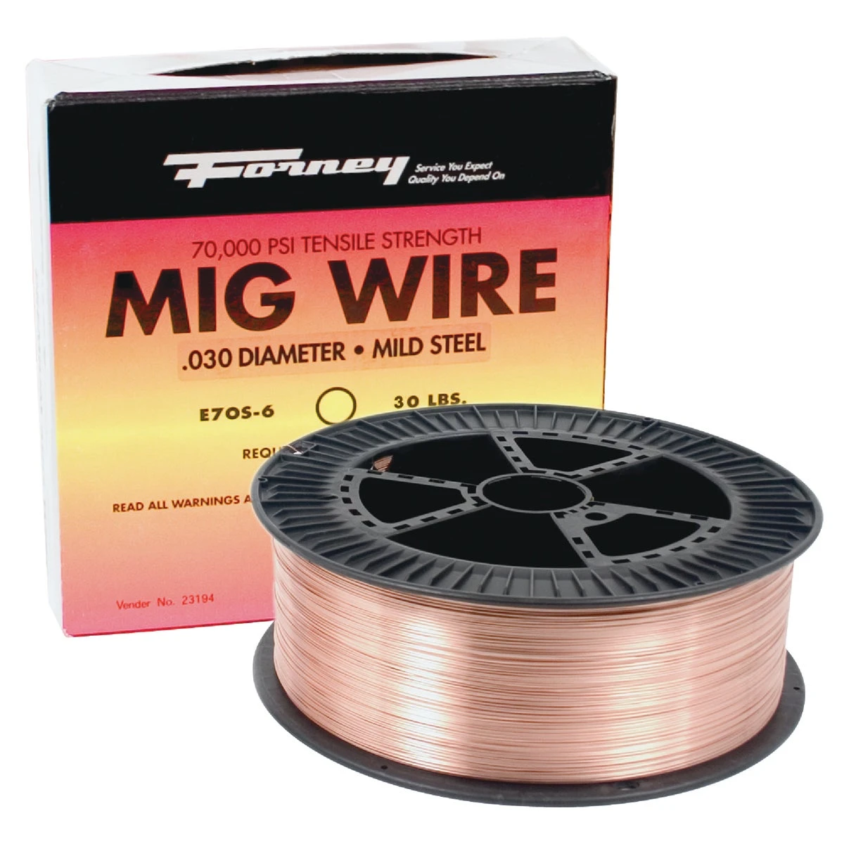 E70s-6 Mild Steel Mig Wire 0.030 Diameter 33 Lb. Spool