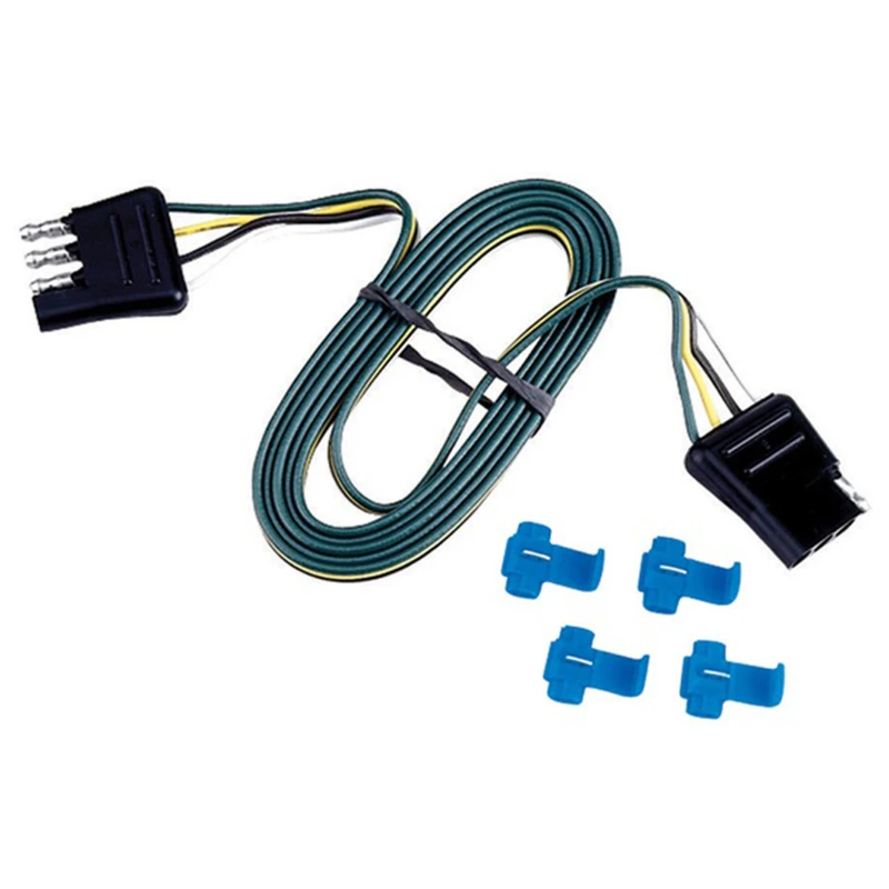 4 Way Trailer Wiring Kit With 18 Inch Wire And Connectors