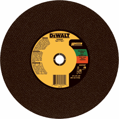 10-inch Turbo High-performance Aluminum Oxide Circular Saw Blade Dwa8029d