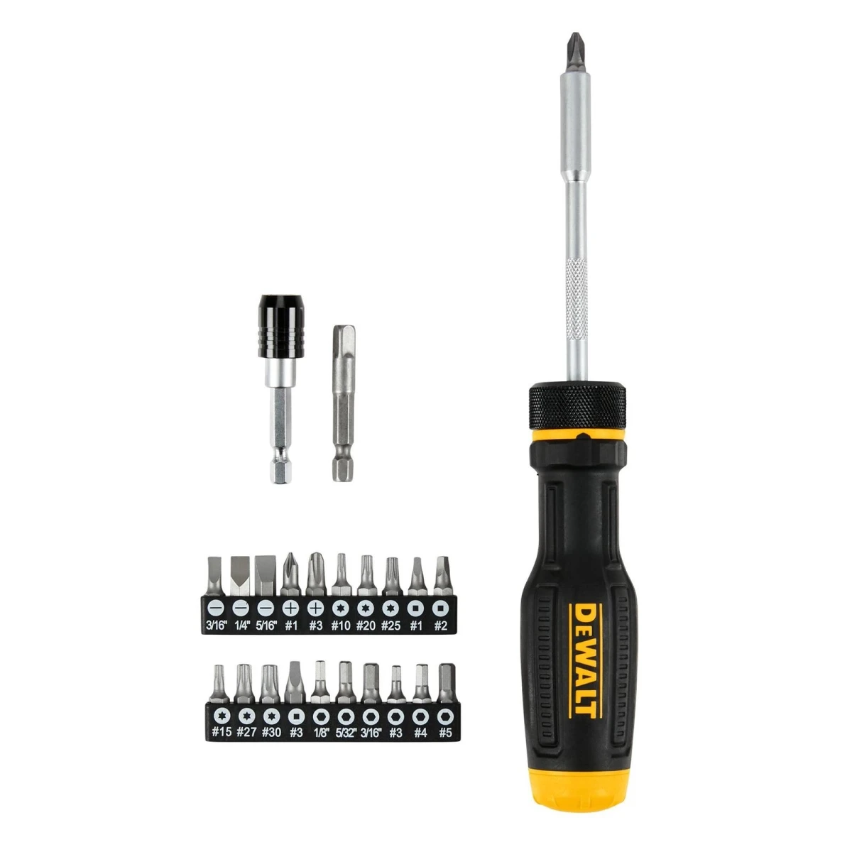 23-Pc. Max Fit Ratcheting Multi-Bit Screwdriver Set, Storage Handle