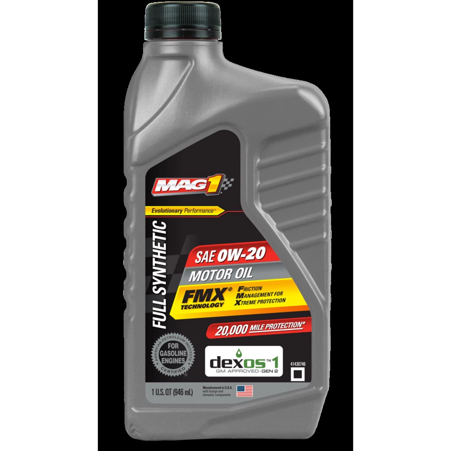 MAG 1 FMX 0W-20 4 Cycle Engine Synthetic Motor Oil 1 qt.