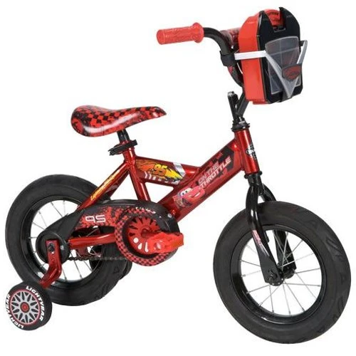 Disney Cars 12-inch Boys Bike With Training Wheels - Racing Red/piston Black