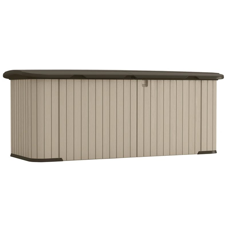 Suncast 7 Ft. X 3 Ft. Plastic Horizontal Storage Shed With Floor Kit - Model Gs17500dd