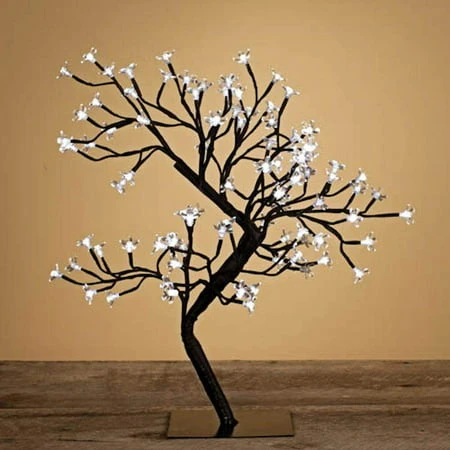 21000 Battery Operated Lighted Bonsai Tree - Cool White 23 Inches