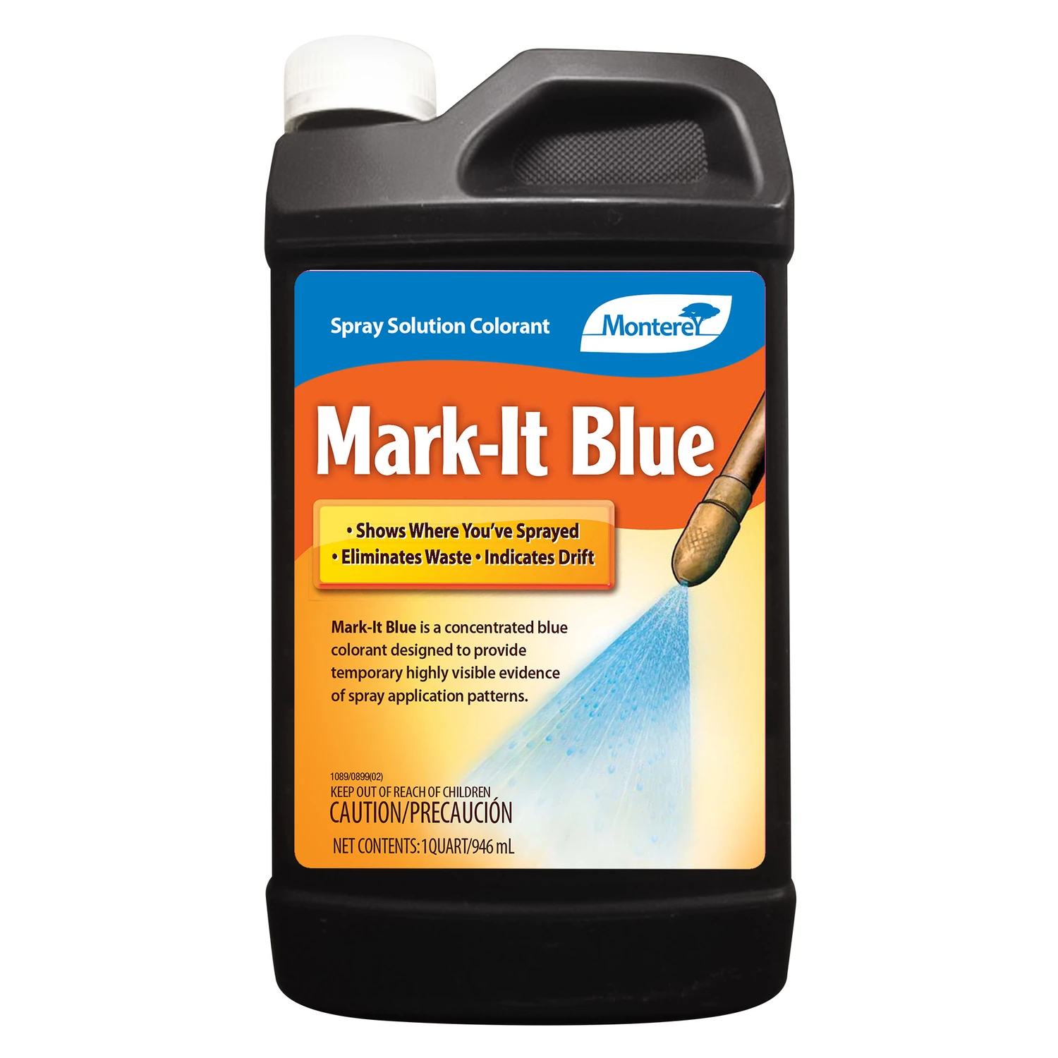 Mark-it Blue Control Concentrate 1 Quart - Non-toxic Dye Marker