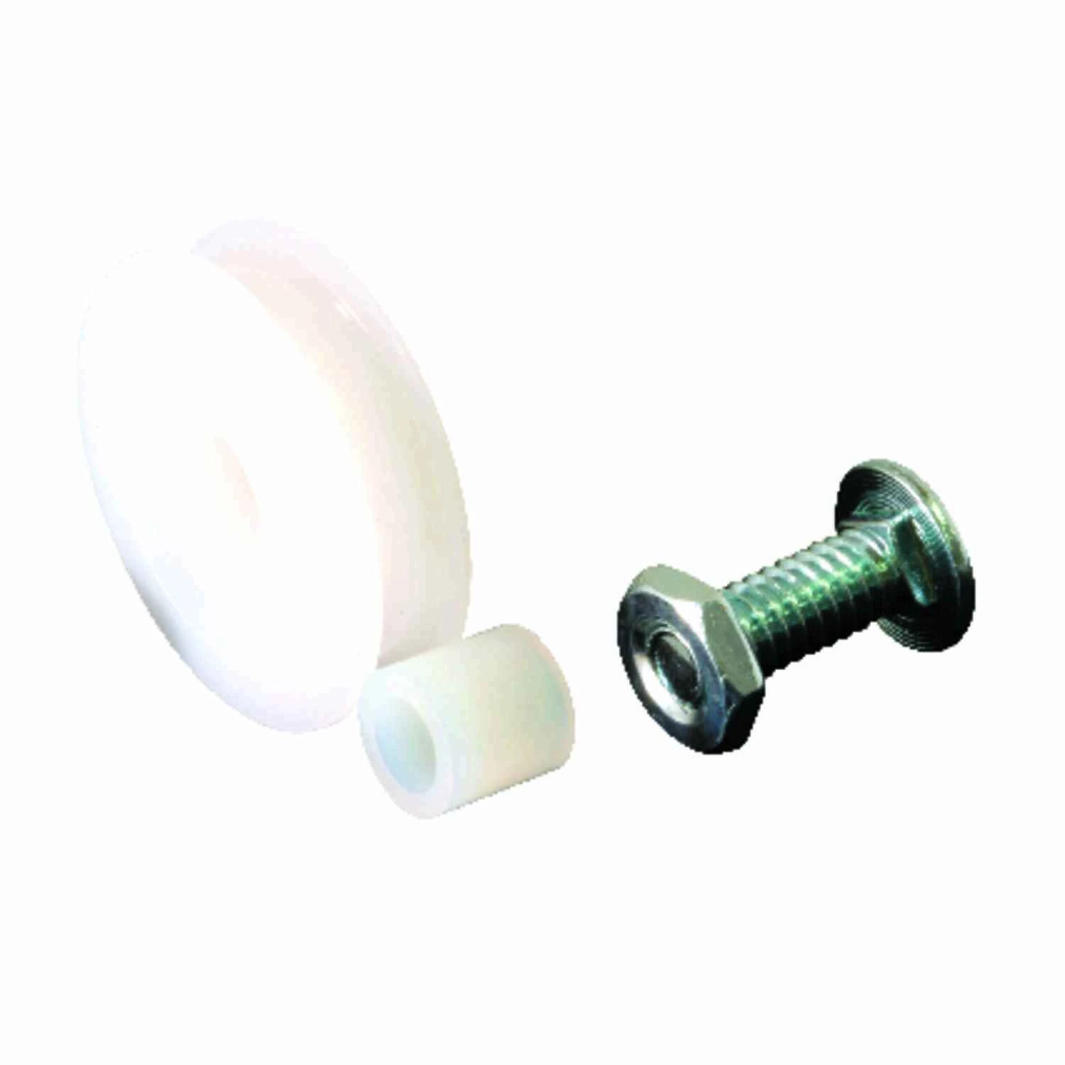 Sliding Screen Door Bottom Roller, 1.25 In. Nylon Wheel, Adjustable, 2-Pk.