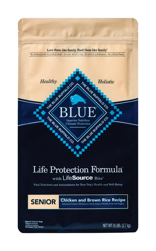 Senior Chicken & Brown Rice Dog Food 6lb - Life Protection Formula
