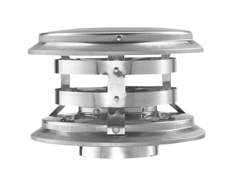 3 In. Galvanized/stainless Steel Twist Lock Termination Cap For Pellet Venting