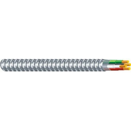 1482-1403a 14/3 Act Armored Cable, 25 Feet, Steel Jacket