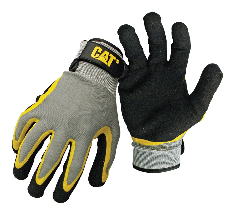 Men's Indoor/outdoor Work Gloves Black/yellow Large