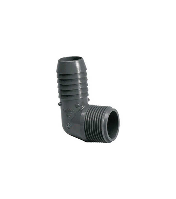 Schedule 40 1-1/2 In. Insert X 1-1/2 In. Dia. Mpt Pvc 90 Degree Elbow