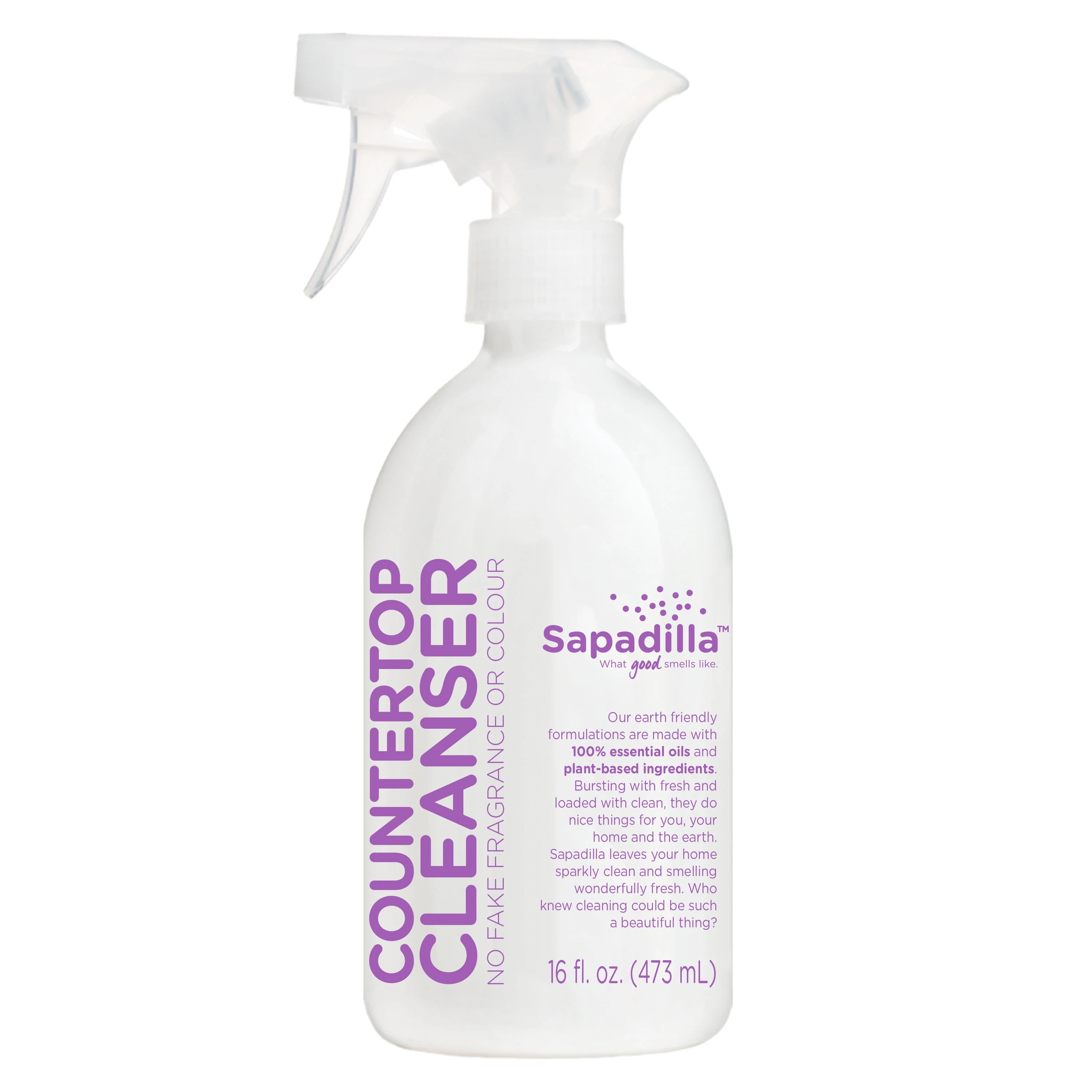 Sapadilla Sweet Lavender & Lime Scent Organic Countertop Cleanser Spray 16 oz