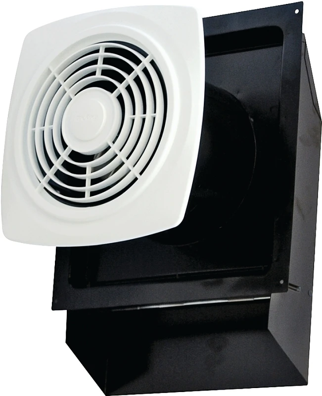 High Performance 180 Cfm Wall Bath Fan With Back Draft Damper And White Grill
