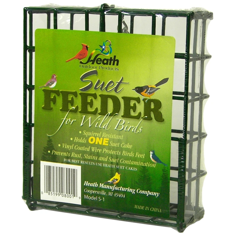 Wild Bird 1 Metal Suet Bird Feeder With Hanging Chain And Easy Fill Design