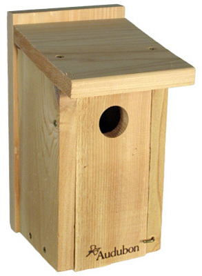Cedar Bluebird House, 13-inch, Fully Assembled With Easy Open Front