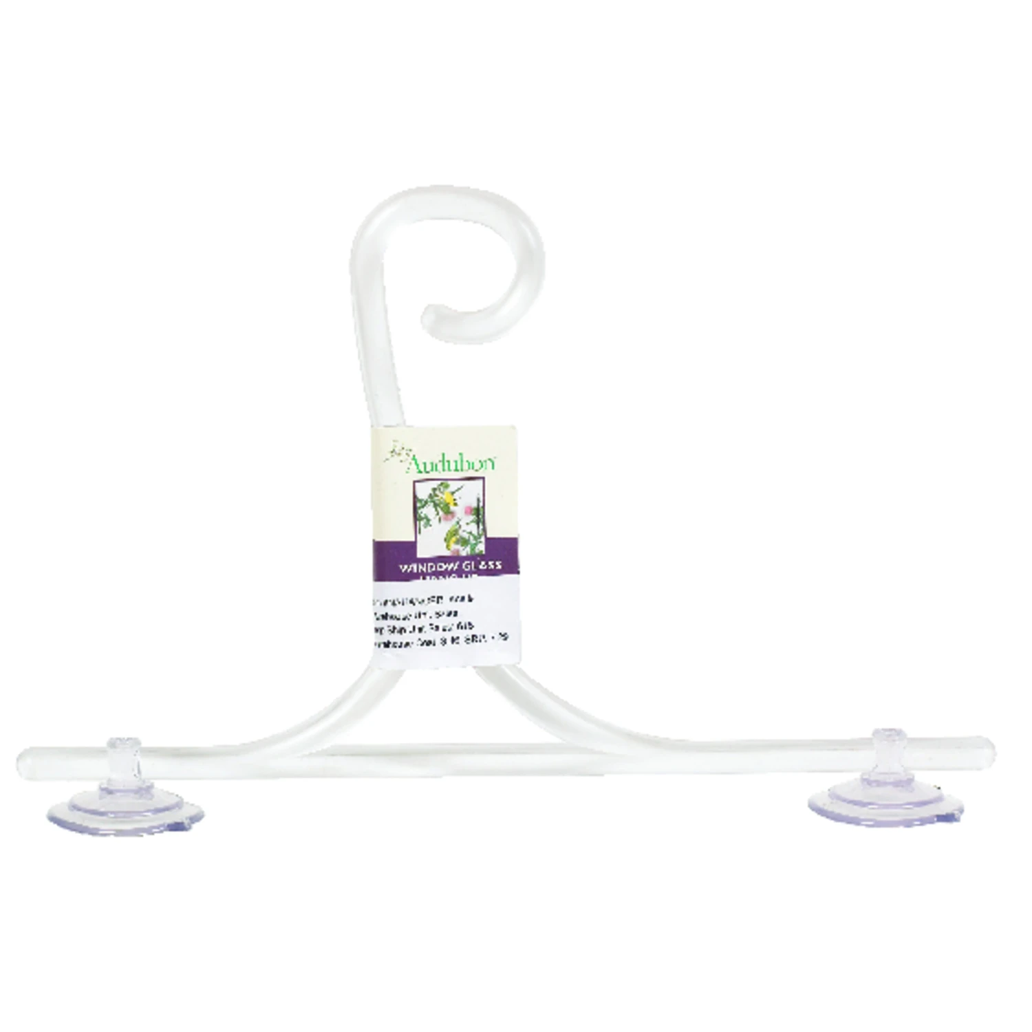 Audubon Clear Glass 11.5 in. H Window Plant Hanger 1 pk Audubon Clear Glass 11.5 in. H Window Plant Hanger 1 pk