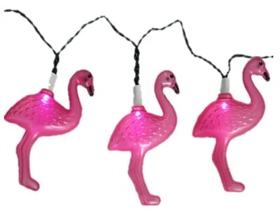 Rs-9101an Four Seasons 9-feet Solar Flamingo String Light With 10 Led Lights
