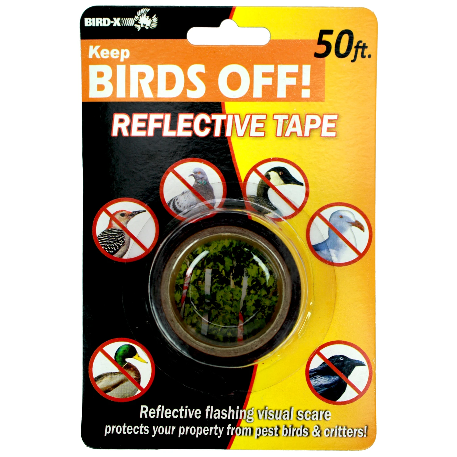 Bird X 1 In. W. x 50 Ft. L. Bird Deterrent Tape