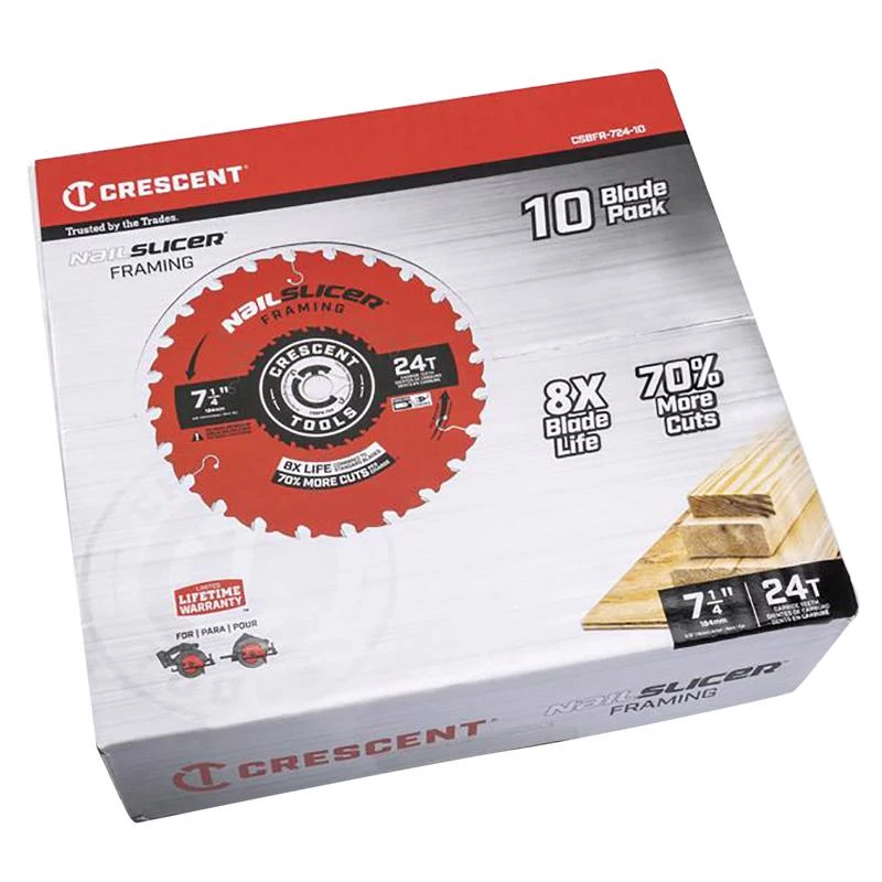 NailSlicer Framing Circular Saw Blade, 24-Tooth x 7-1/4 In.