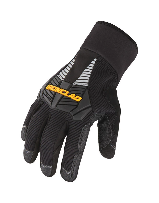 Extra Large Synthetic Leather Cold Weather Black Gloves - Model Ccg2-05-xl