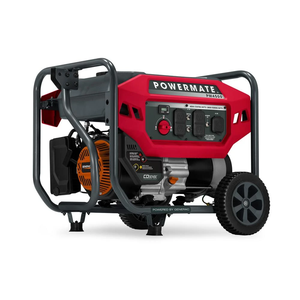 Powermate Portable Inverter Generator, 4500 Watts, 3600 Running Watts