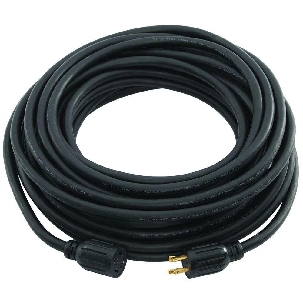 50-foot 30-amp Generator Cord With Nema L14-30 Ends For 7500 Watt Generators