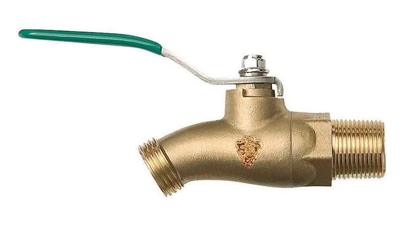 Brass 3/4 In. Mip Hose Bibb With Lead-free Construction And No-kink Design