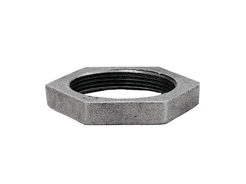 Galvanized Steel Lock Nut, 2 Inch Diameter, Corrosion Resistant