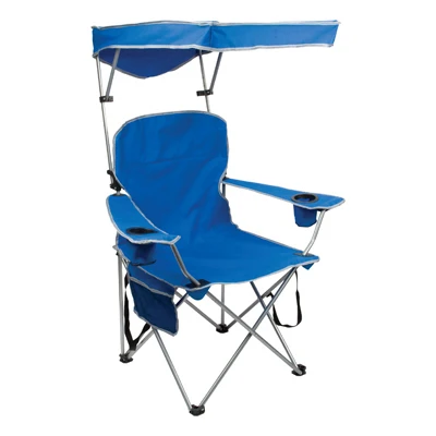 Max Shade Portable Chair, Blue With Gray Trim, Model 167654pk4
