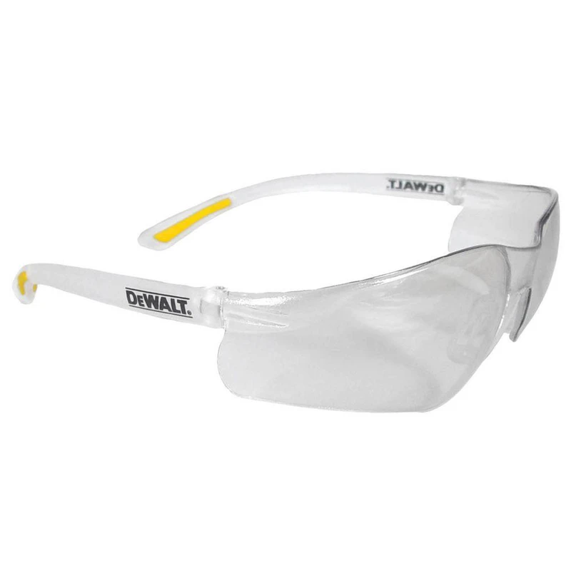 Contractor Pro Safety Glasses With Clear Lens And Rubber-tipped Temples