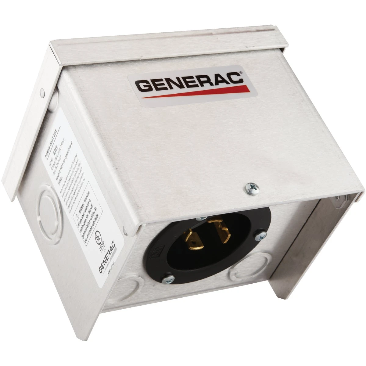 30a Raintight Aluminum Outdoor Generator Power Inlet Box Model 6343