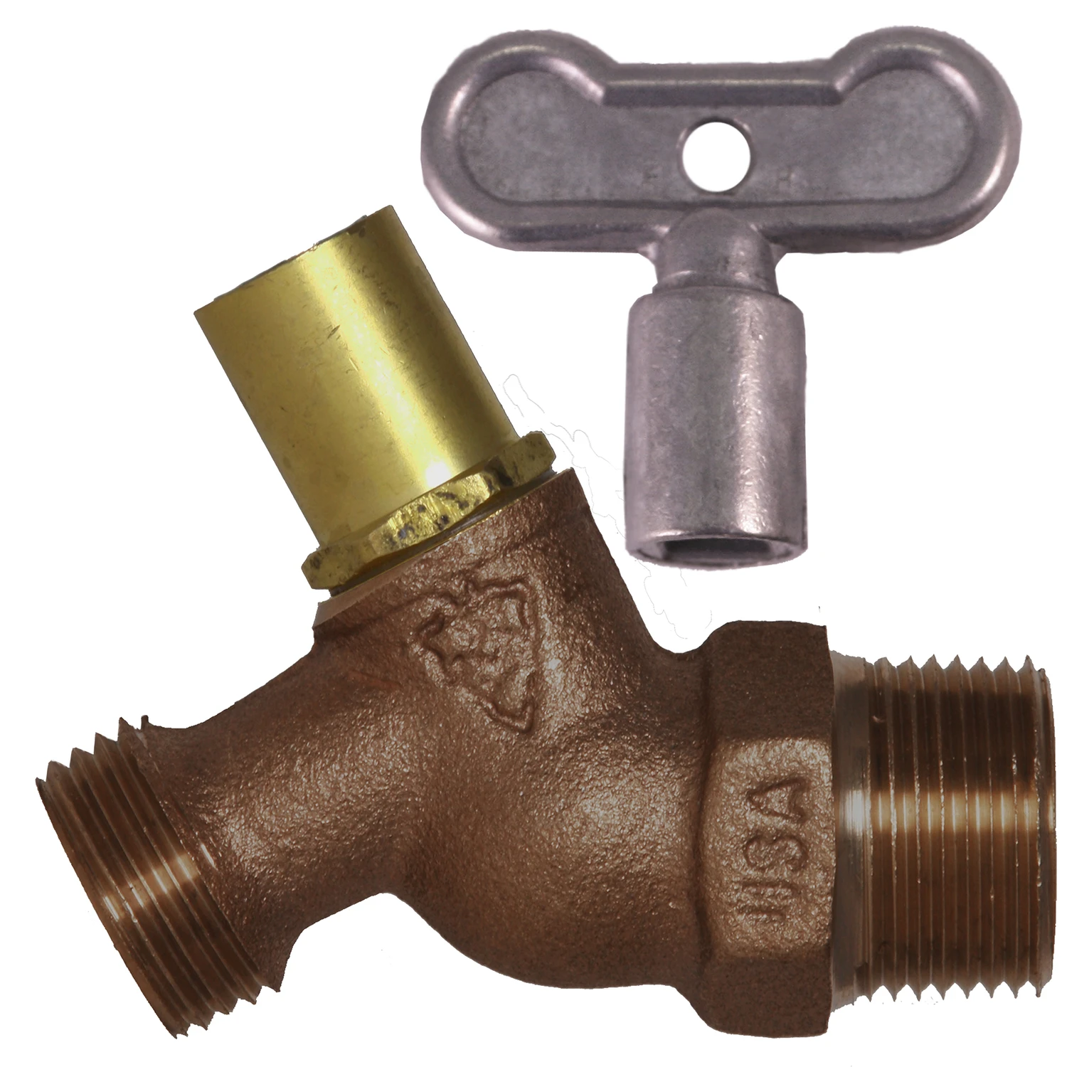 3/4 In. Mip X 3/4 In. Male Hose Thread No-kink Loose Key Hose Bibb