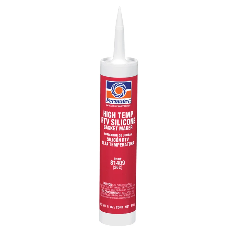 11 Oz. High-temp Red Rtv Silicone Gasket Maker For Heavy-duty Applications