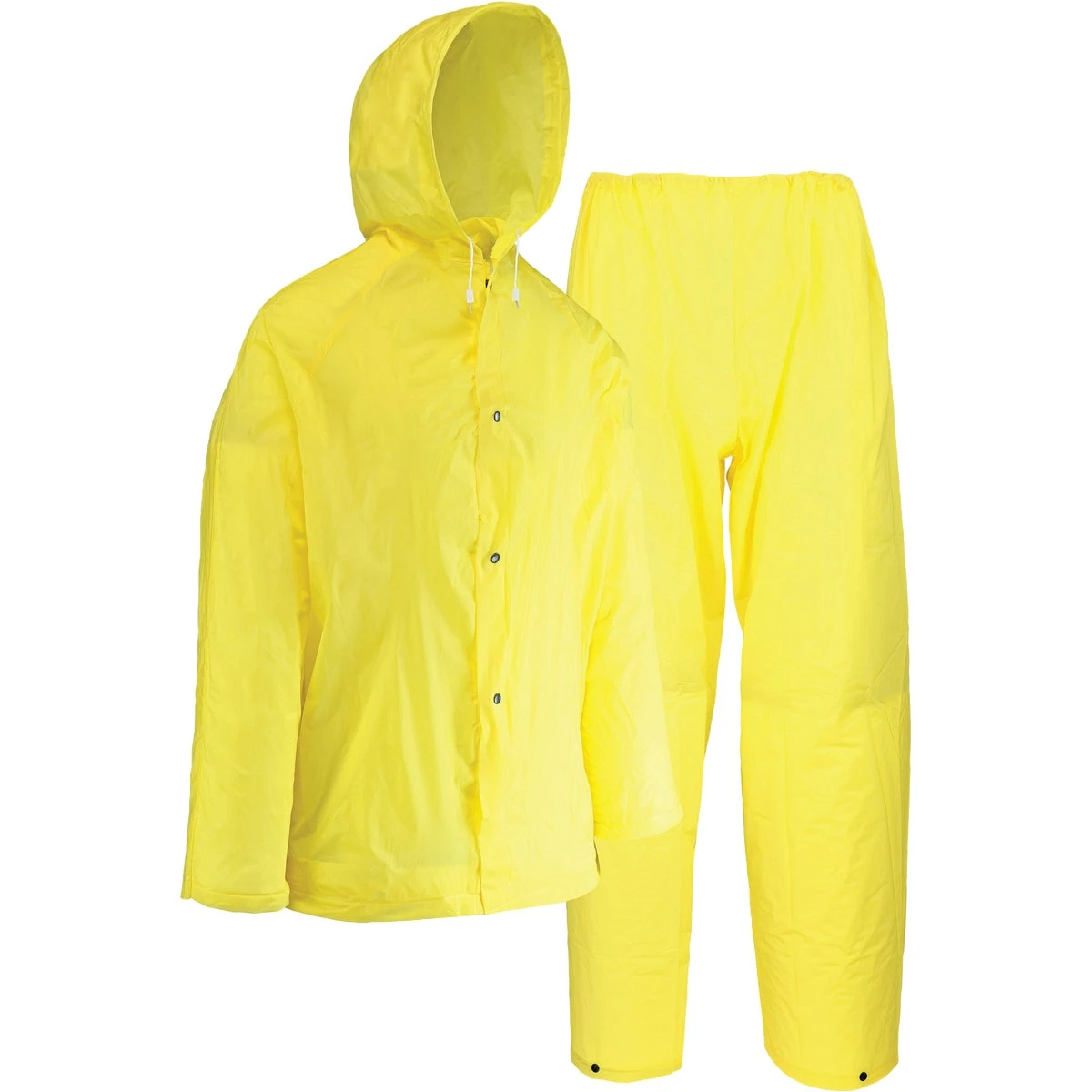 Xl 2-piece Yellow Eva Rain Suit - Lightweight & Waterproof