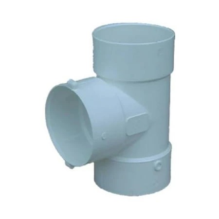 PVC Pipe Sewer Drain Bull Nose Tee, 3 In.