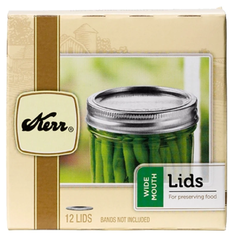 Wide-Mouth Mason Jar Canning Lids without Bands, 12-Pk