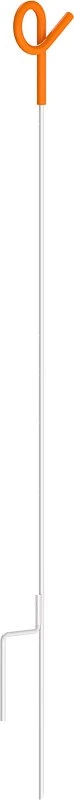 Electric Fence Lightweight Pigtail Post, 42" Height, Spring Steel
