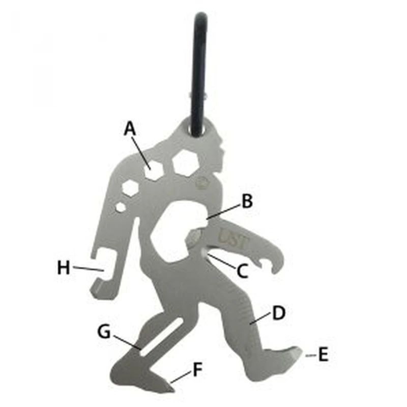 Ust Brands Tool-a-long Sasquatch Multi-tool With Multiple Functions