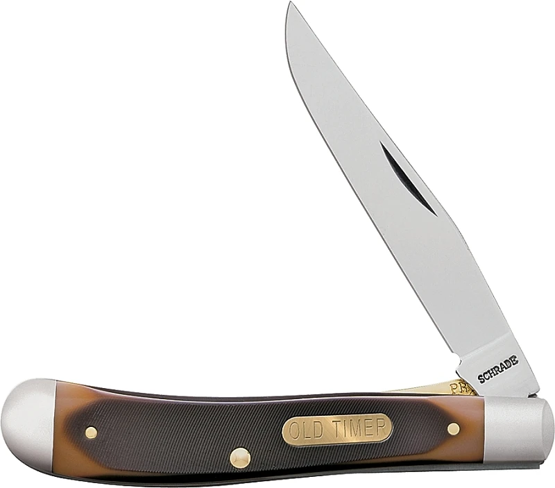 Old Timer Gun Stock Trapper Lockblade Knife, 3-7/8-In.