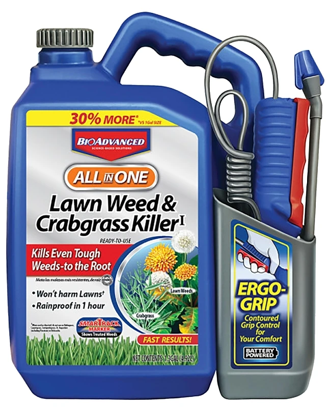 1.3 Gallon All-in-one Lawn Weed And Crabgrass Killer With Ergo Grip Spray