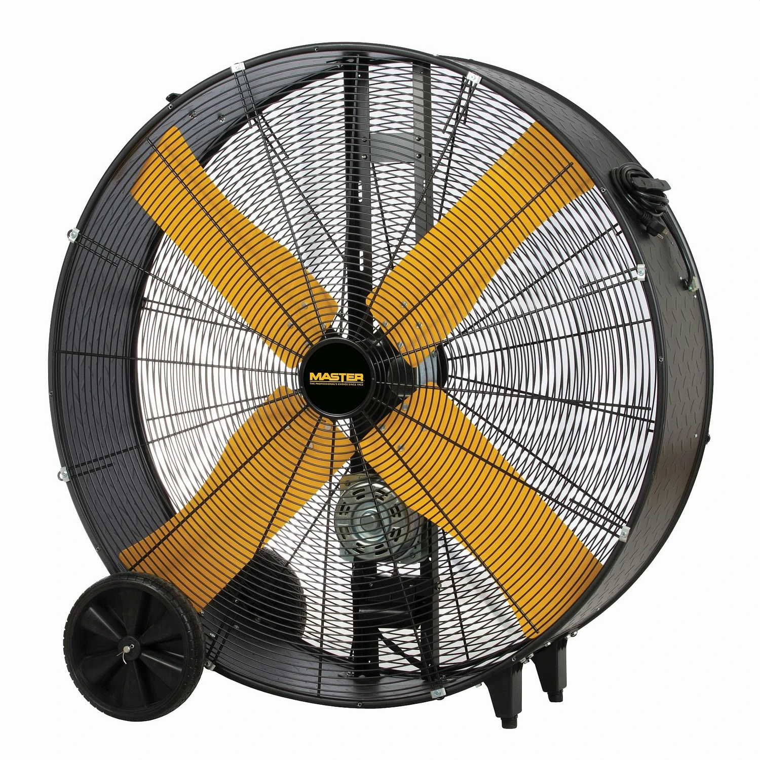 42-Inch Belt-Drive Barrel Fan with Two-Speed Settings for Industrial Use