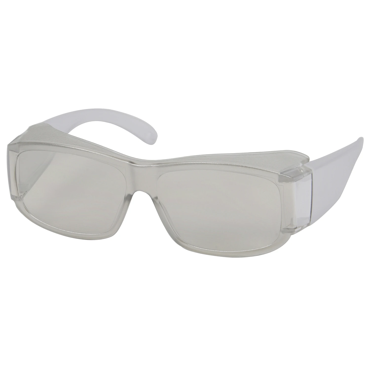 Over Glasses Clear Frame Safety Glasses With Clear Lenses - Model 10120138