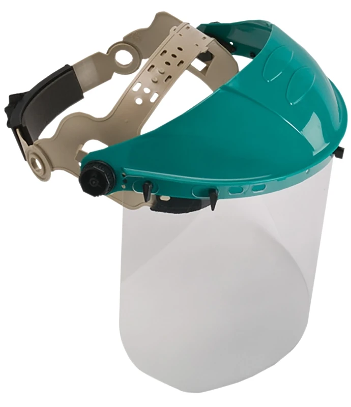 Adjustable Face Shield With Ratchet Adjustment And Visor