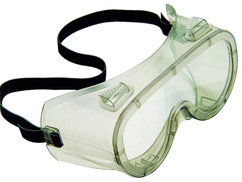 Chemical And Impact Gray Tint Frame Safety Goggles With Anti-fog Clear Lenses