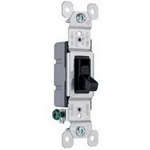 Pass & Seymour 660bkg Standard Single Pole Toggle Switch, 15a, 120v, Black