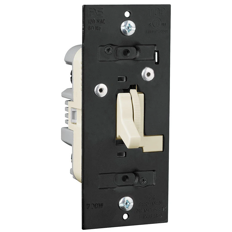 Pass & Seymour 3-Way Preset Dimmer Switch, Almond, 700-Watt