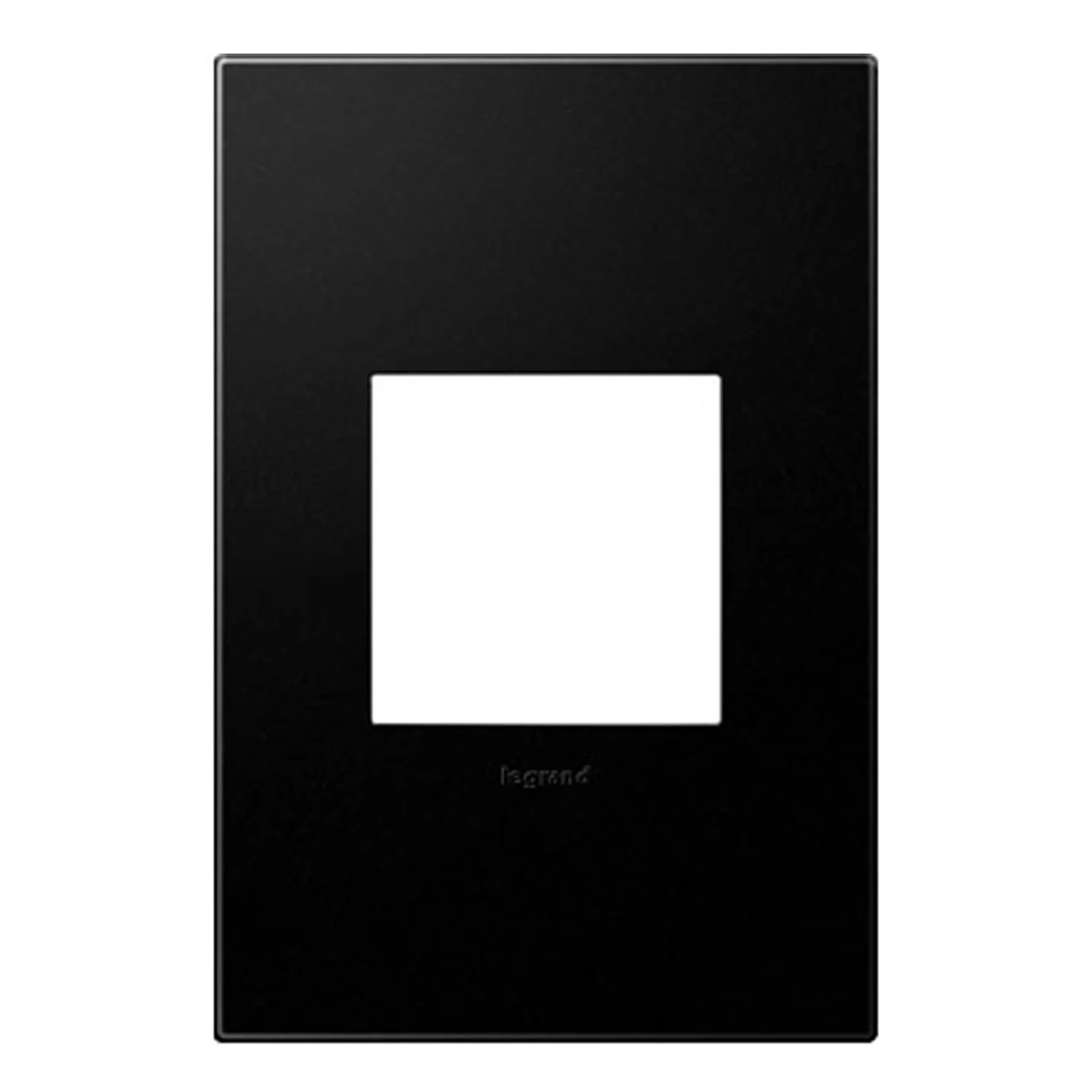 Adorne Graphite 1 Gang Polycarbonate Toggle Screwless Wall Plate